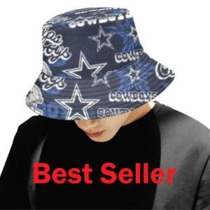 Dallas Cowboys Team Print Bucket Hat
